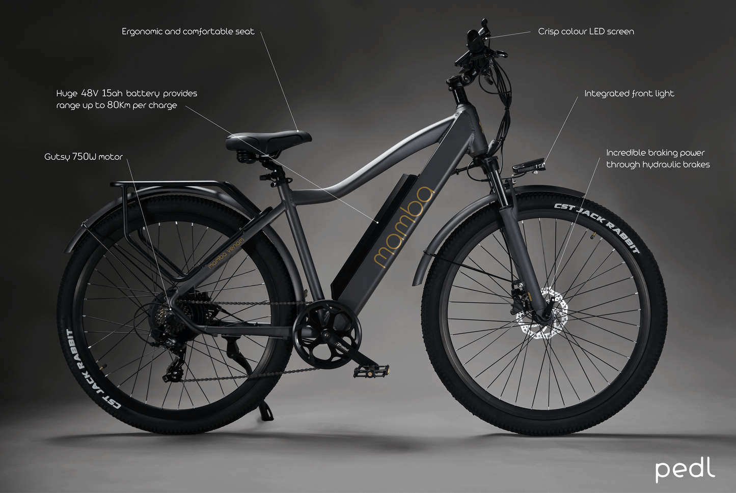 Mamba Venom 48V 750W Peak 15ah 17ah High Powered EBike