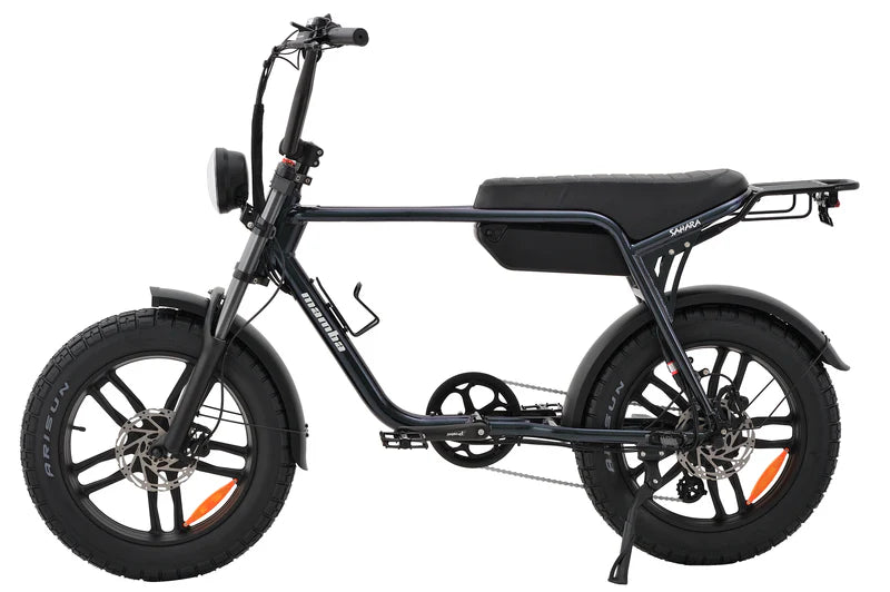 2025 NEW MAMBA SAHARA FAT TYRE EBIKE 500W/750W 48V17AH BATTERY KIT AND BUILT IN GPS TRACKING