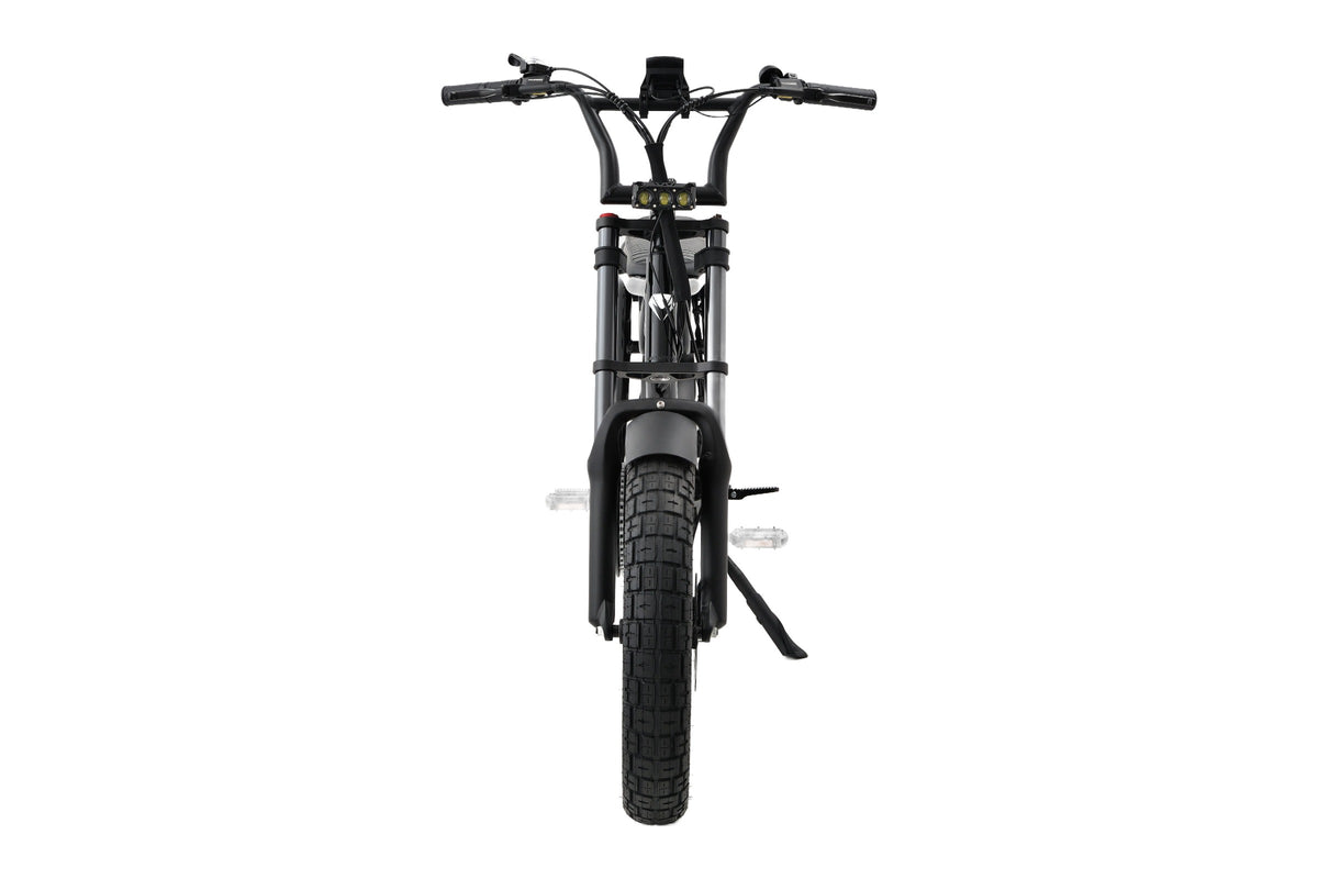 New Mamba Sahara in Stealth Black, front view